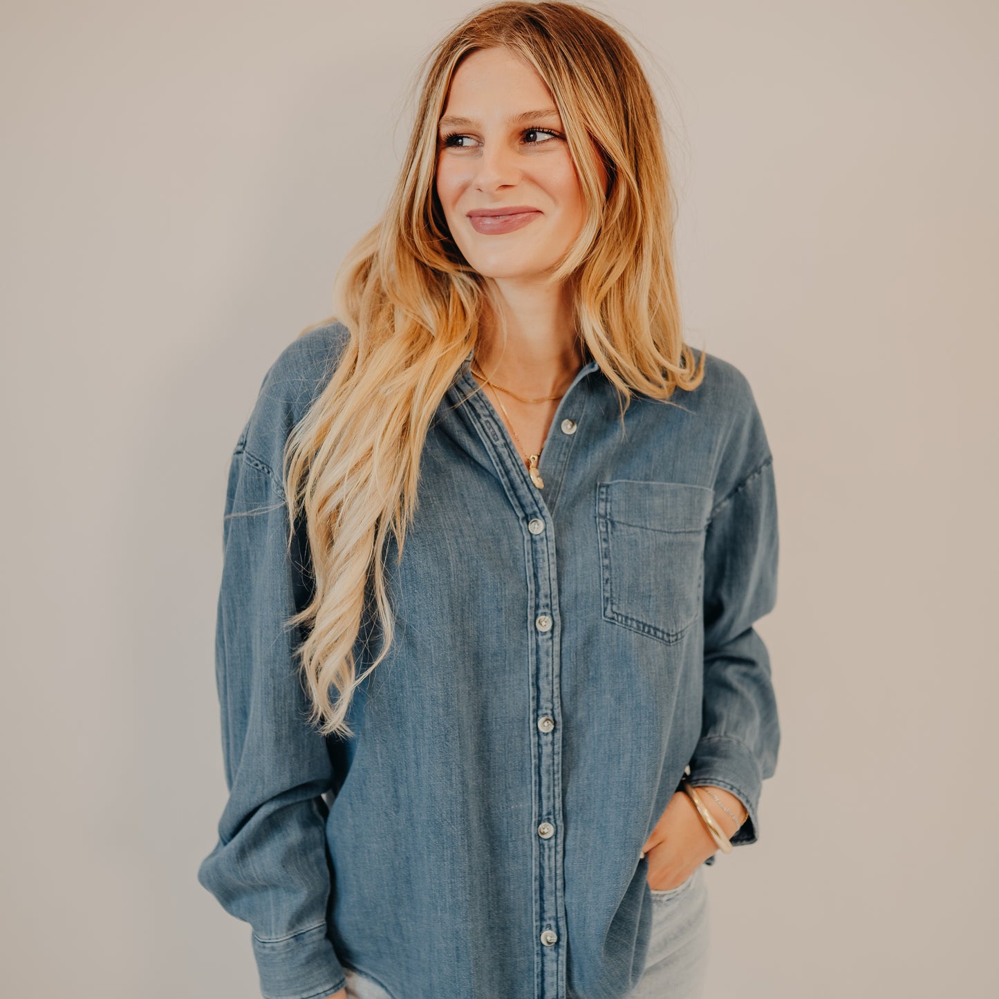 Z Supply | Atwood Denim Shirt | Medium Indigo