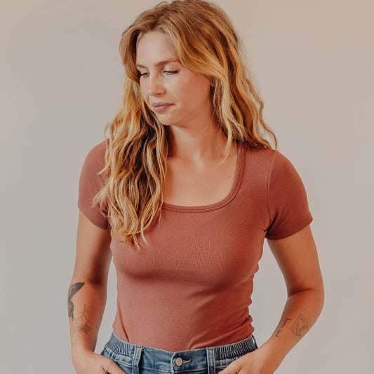 Thread & Supply | Katara Tee | Rustic Brown