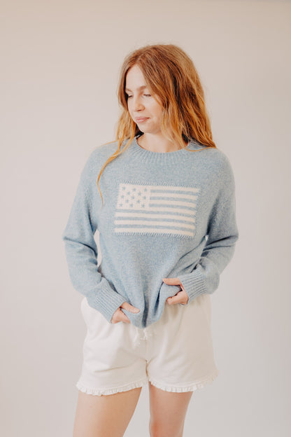 Thread & Supply | Allegiance Sweater | Heather Blue