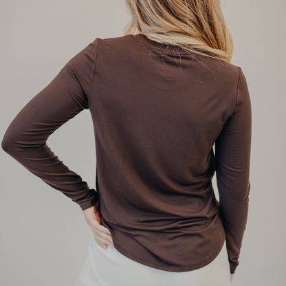 Thread & Supply | Stassia Top | Coffee Bean