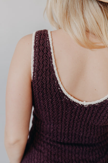 Z Supply | Sorolla Crochet Cover Up | Chocolate Cherry