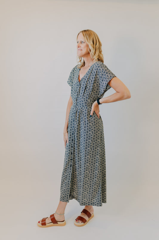 Z Supply | Sanna Iris Floral Midi Dress | Eclipse
