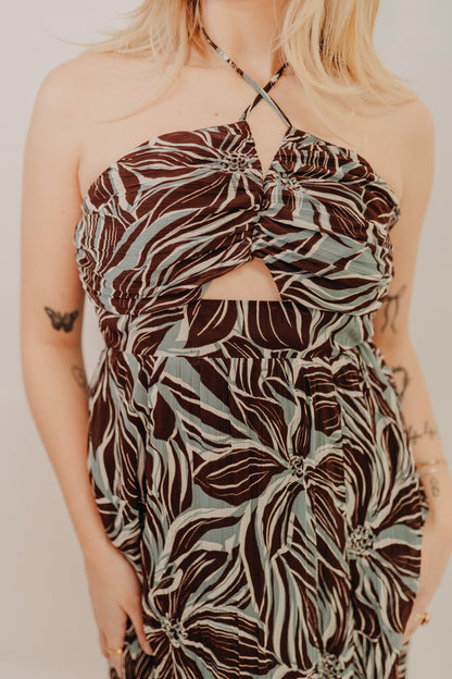 Z Supply | Lanie Zinn Floral Maxi Dress | Chocolate Cherry