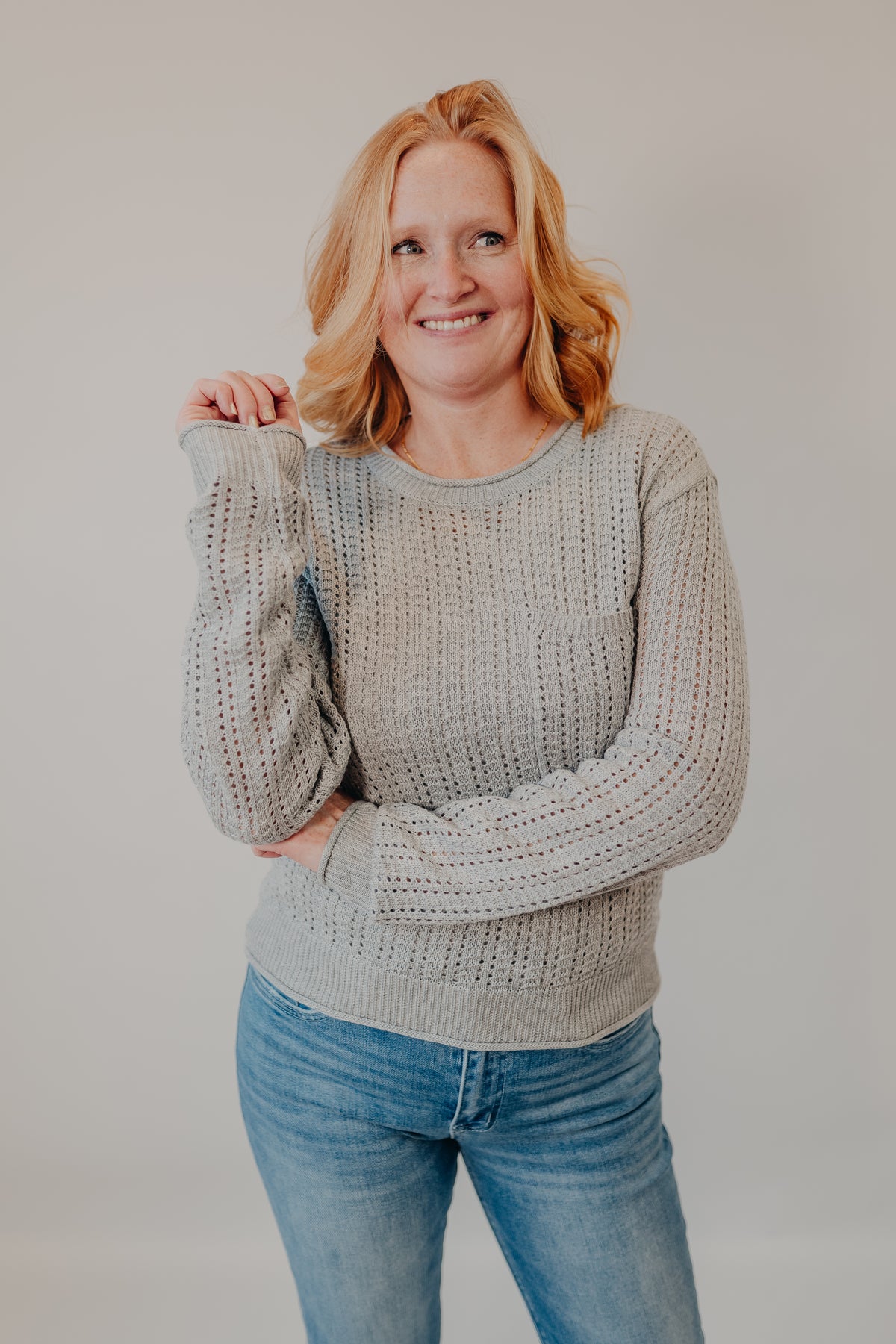 Thread & Supply | Joan Sweater | Heather Grey
