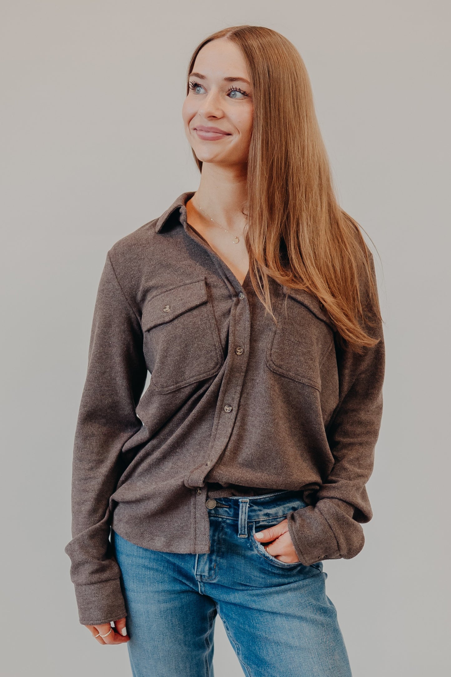 Thread & Supply | Cassian Shirt | Brown Heather