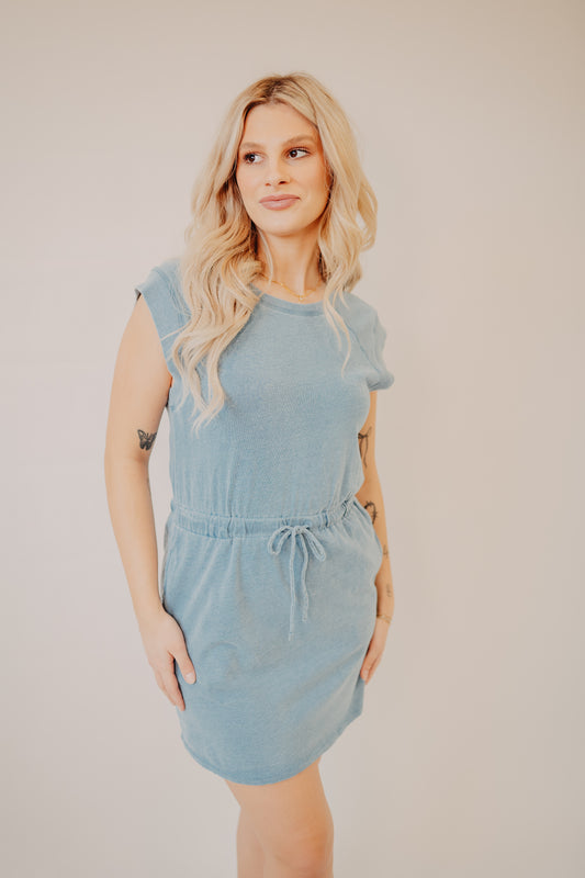 Z Supply | Kalani Jersey Denim Dress | Santorini Indigo