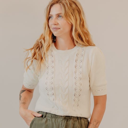 Be Cool | Chunky Puff Sweater | Ivory