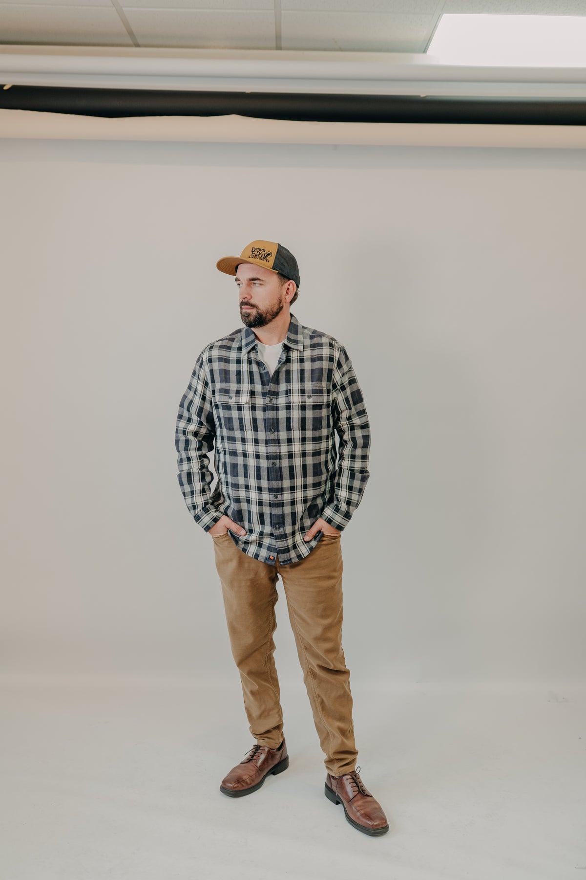 The Normal Brand | Mountain Overshirt | Grey Plaid