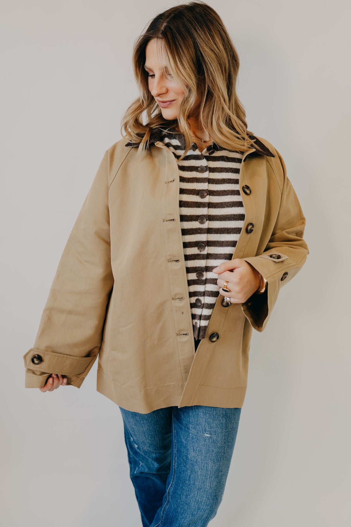 By Together | Winslet Jacket Woven | Khaki Brown