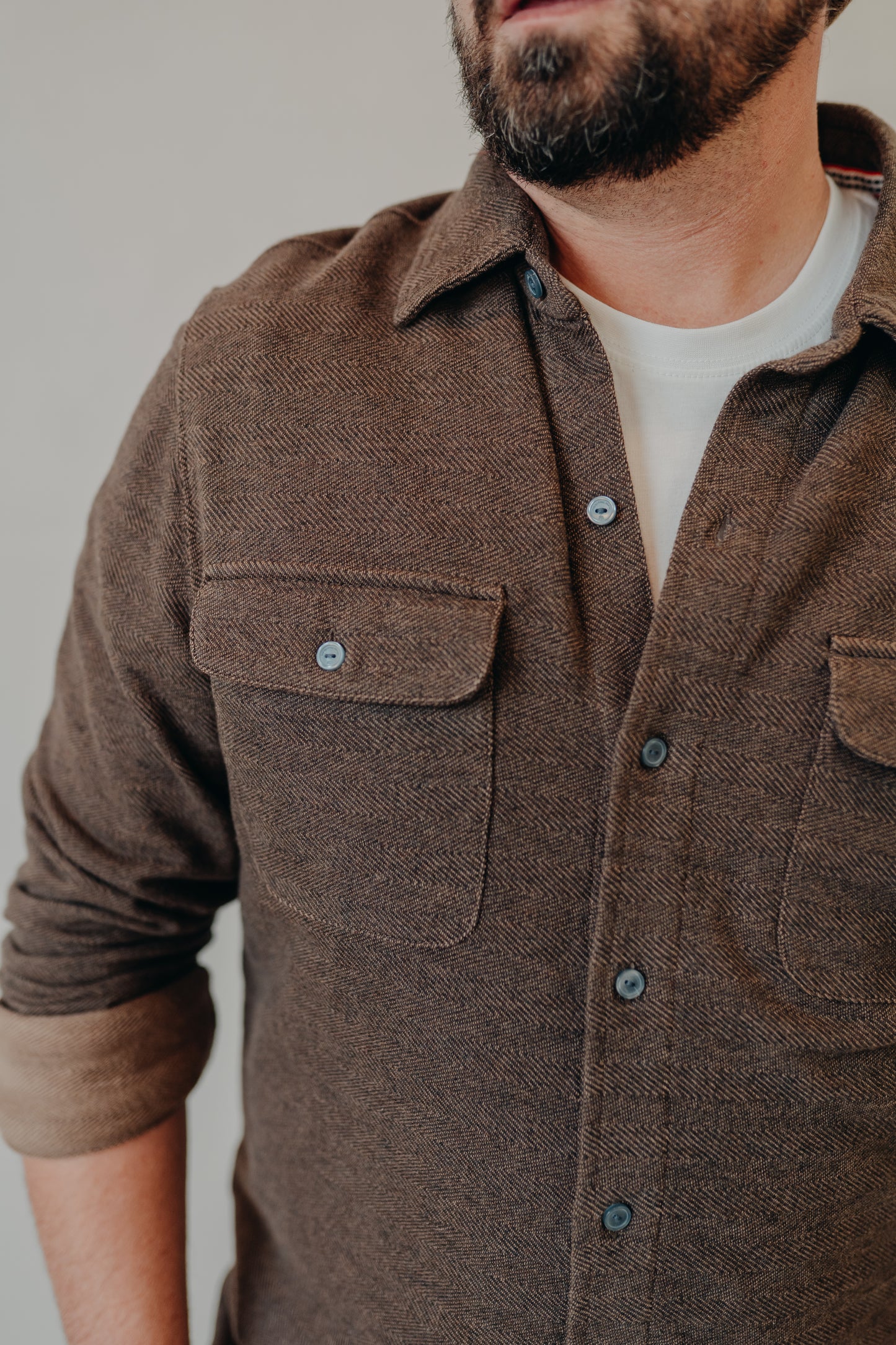 The Normal Brand | Textured Knit Shirt | Java