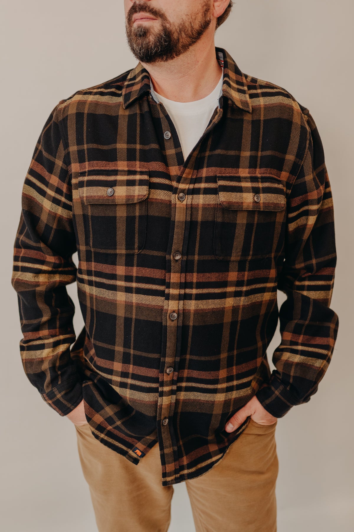 The Normal Brand | Mountain Overshirt | Black Plaid