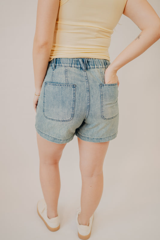 By Together | Catch Waves Shorts | Denim