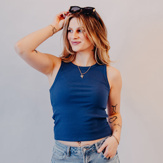 Z Supply | Hadley Tank | Yacht Blue