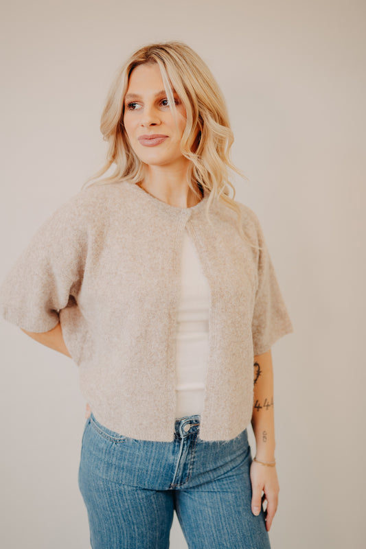 Wishlist | Short Sleeved Sweater | Chestnut