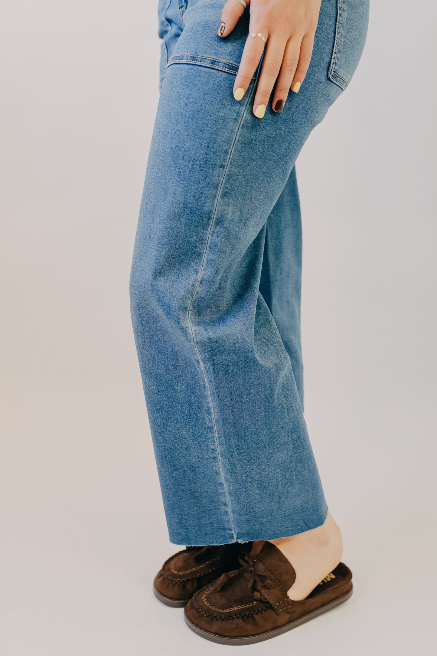 Vervet | High Rise Soft Drawstring Baggy Wide | Enviably Drawstring