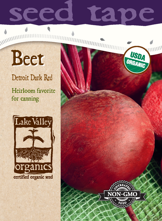 Beet Detroit Dark Red - Seed Tape LV