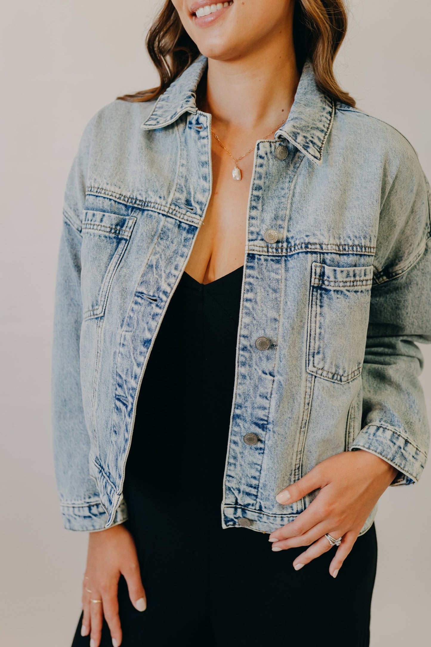 By Together | Fast Car Jean Jacket | Washed Denim