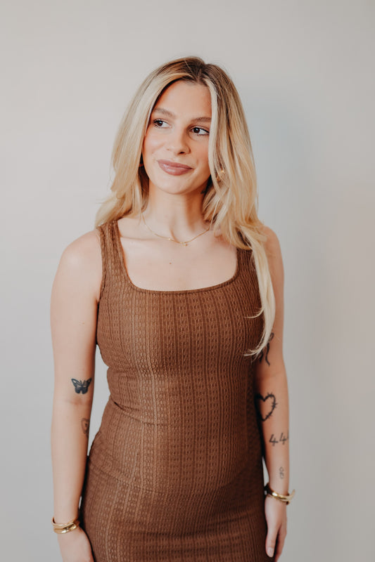 Mod Ref | The Evelyn Dress | Brown