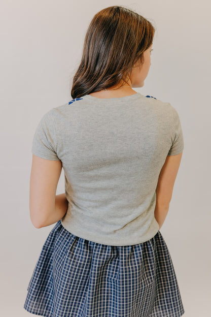 Mod Ref | The Hillary Cardigan | Grey Navy