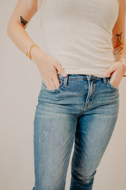 Flying Monkey | Mid Rise Crop Slim Straight | Congenial