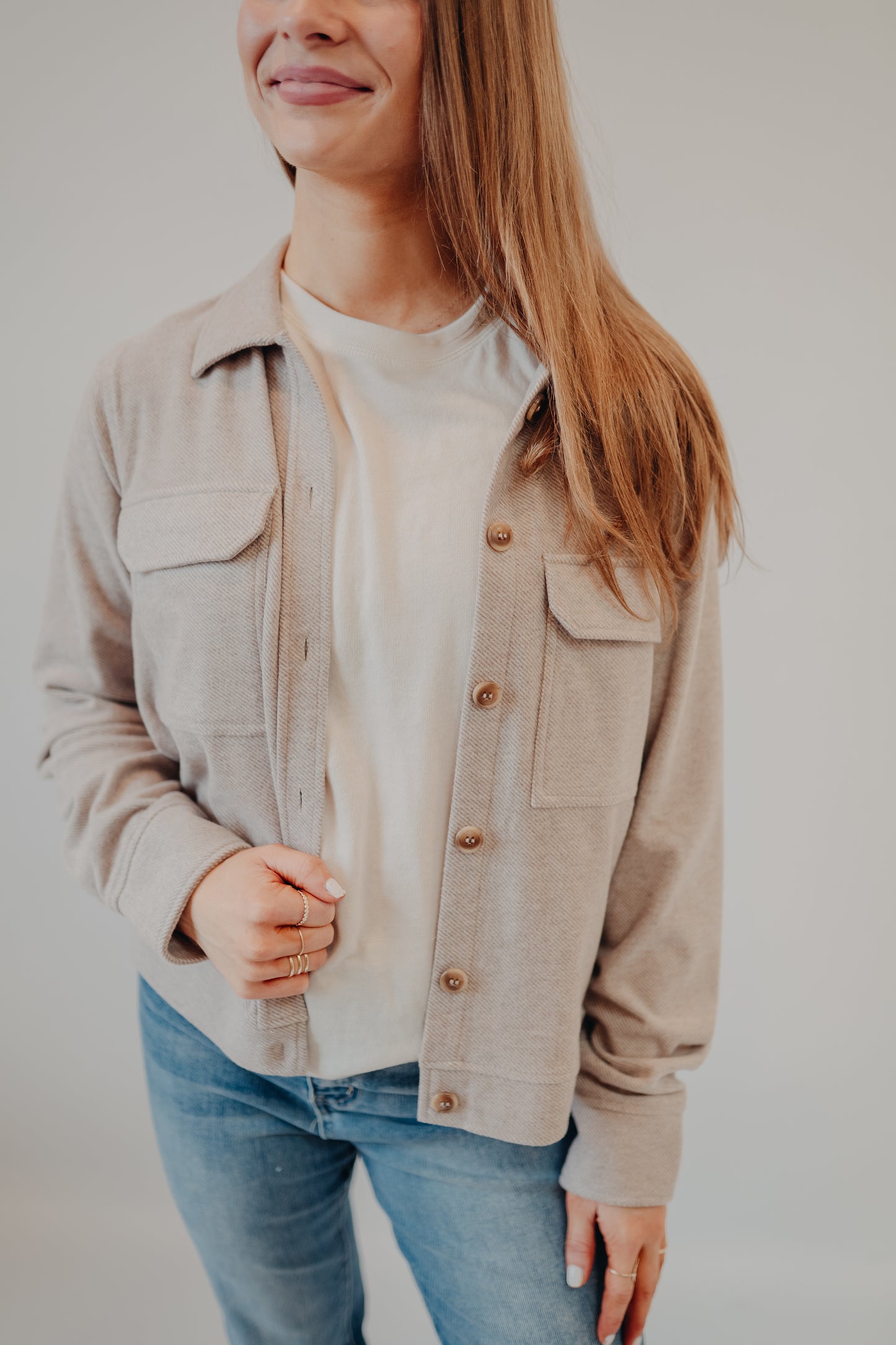 Thread & Supply | Faye Jacket | Taupe Heather