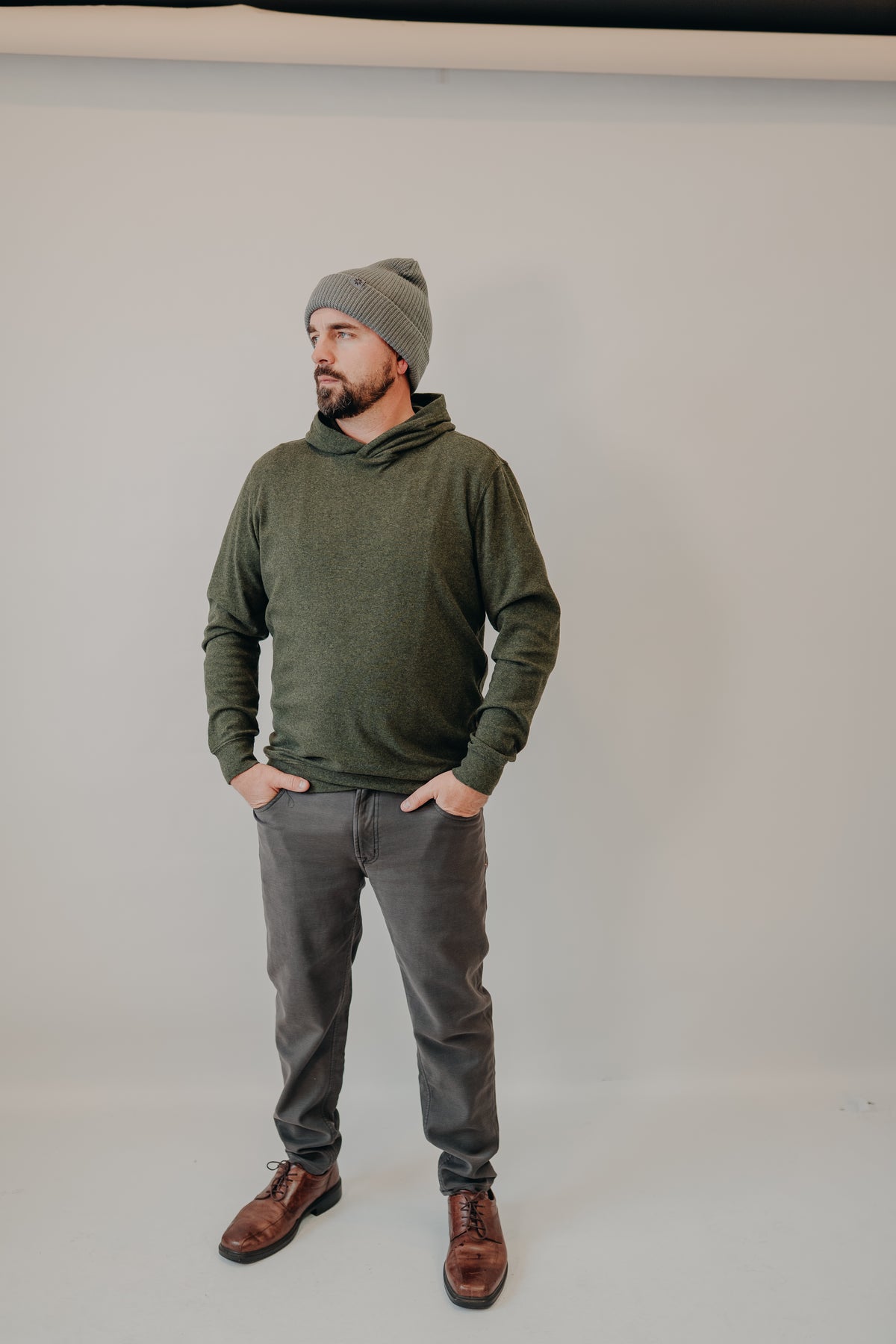 The Normal Brand | Puremeso Essential Hoodie | Olive