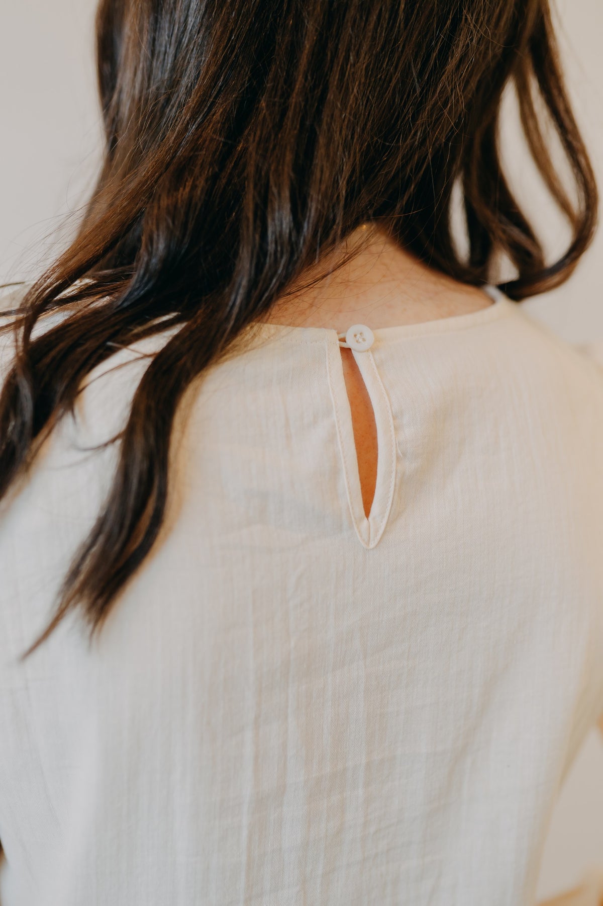 By Together | Rhiannon Peplum Woven Top | Cream