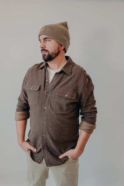 The Normal Brand | Textured Knit Shirt | Java