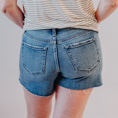 Vervet | High Rise Cleancut Hem A-Line Shorts | Inner Circle