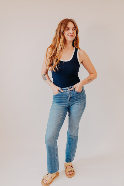 Z Supply | Sirena Colorblocked Rib Tank | Eclipse