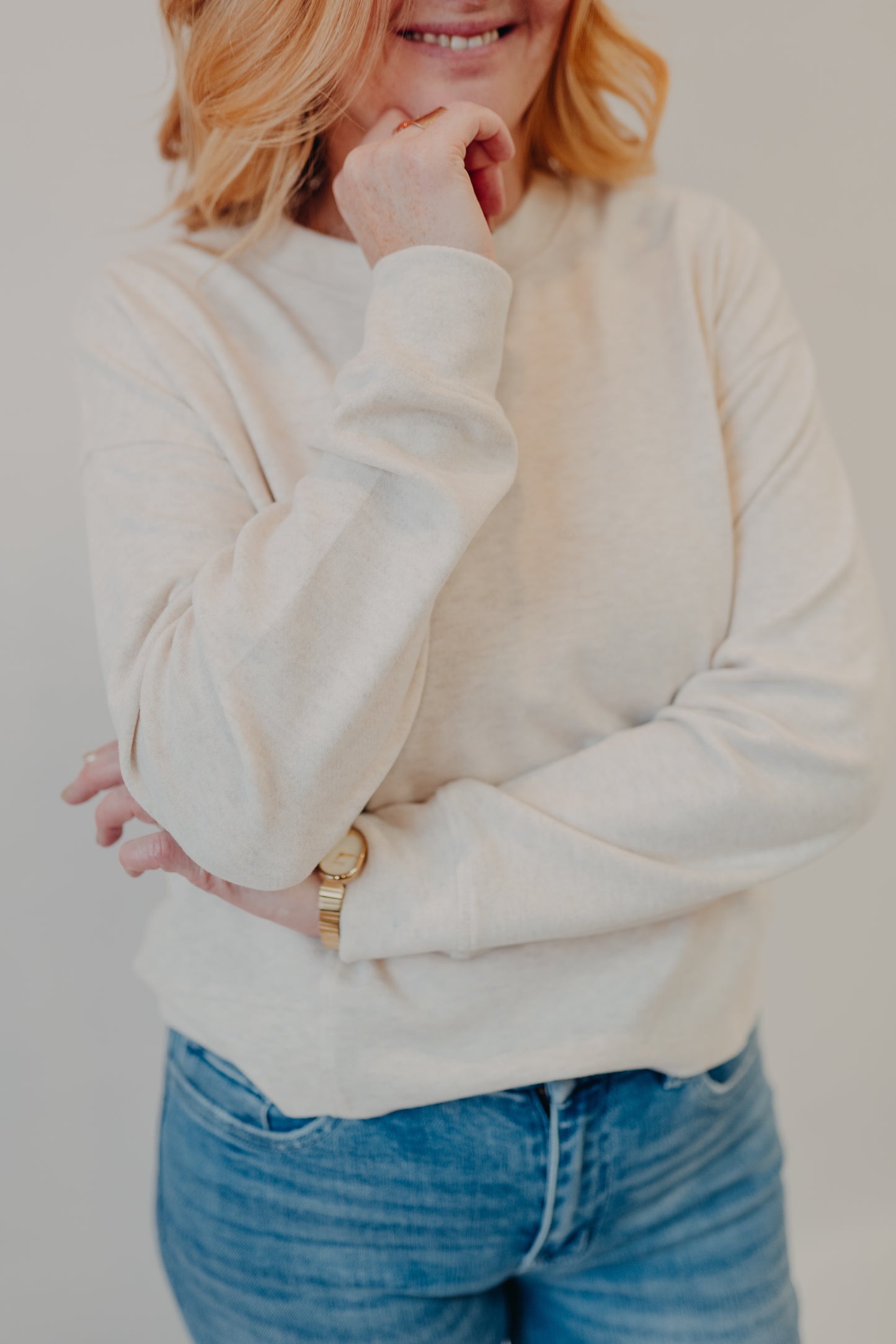 Thread & Supply | Dream Knit Janie Top | Heather Oatmeal