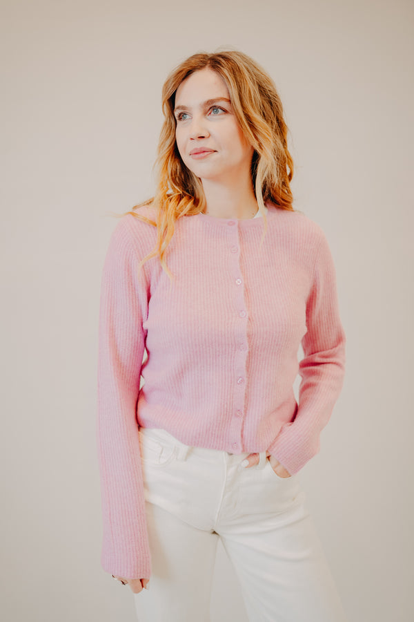 Z Supply | Medina Rib Cardigan | Pink Crush