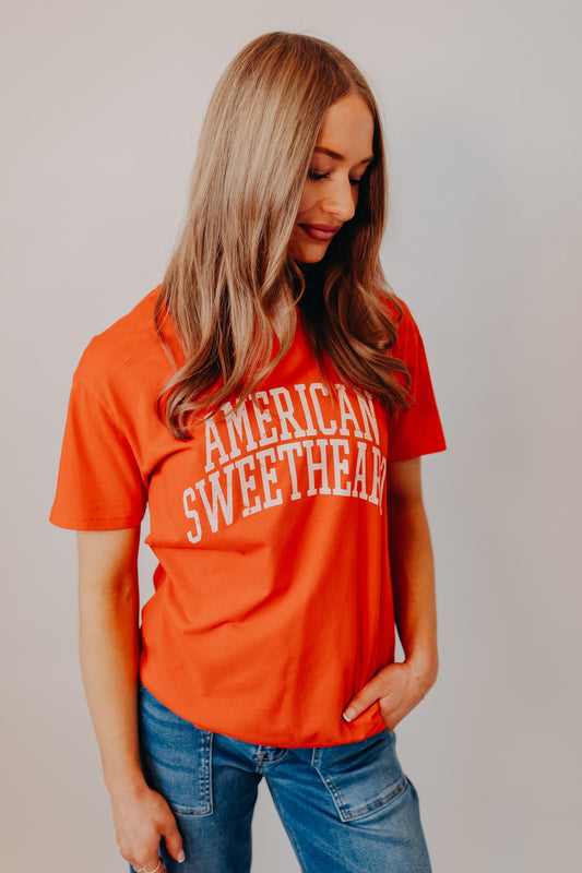 Z Supply | Sweetheart Boyfriend Tee | Lychee