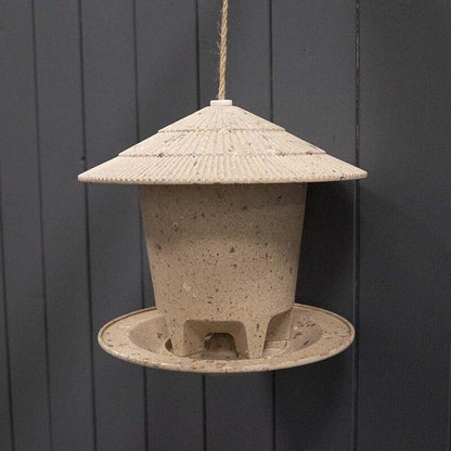 Deluxe Round Bird Feeder - Coffee Husks
