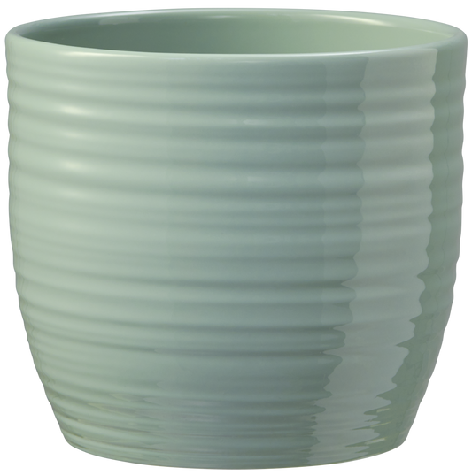5.1" Shiny Glacier Blue Ceramic Bergamo Pure Pot