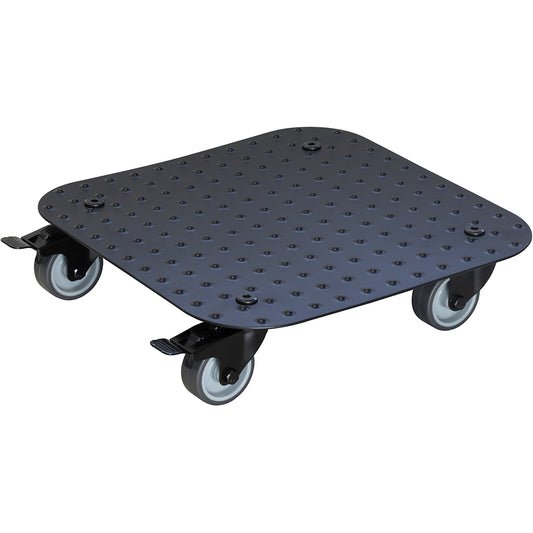 11.4" Black Square Aluminum Plant Caddy