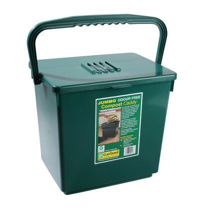 Jumbo Compost Caddy w/Repl Filters and Biodegradable Bags