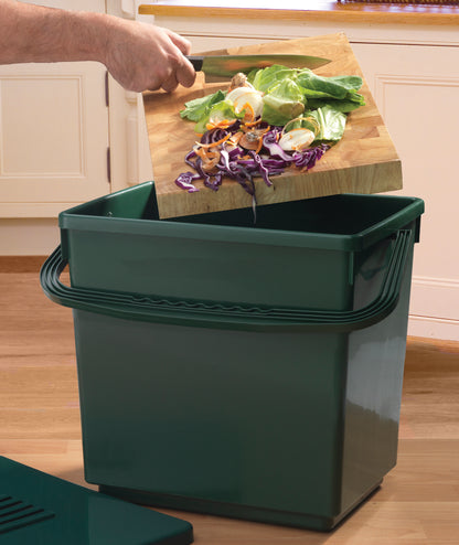 Jumbo Compost Caddy w/Repl Filters and Biodegradable Bags