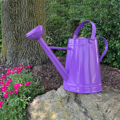 2.1 gal Violet Metal Watering Can/Memory Foam Kneel Cushion