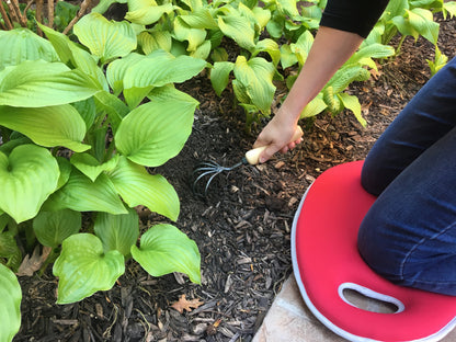 2.1 gal Red Metal Watering Can/Memory Foam Kneel Cushion