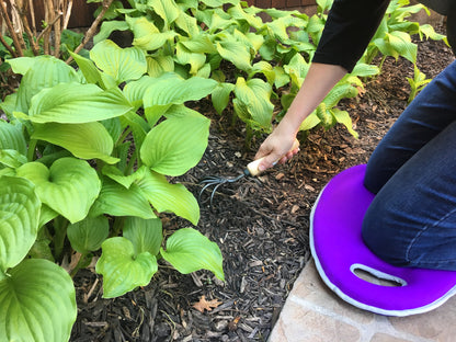 1.2 gal Violet Metal Watering Can/Memory Foam Kneel Cushion