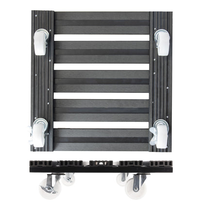 15.4" Gray Square WPC Plant Caddy