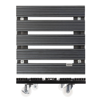 15.4" Gray Square WPC Plant Caddy