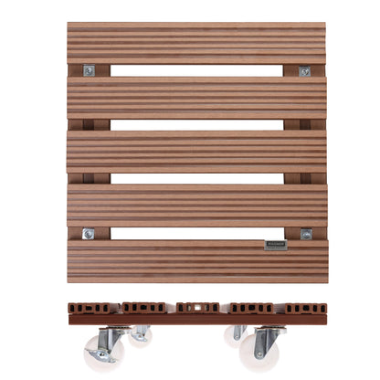 15.4" Terra Cotta Square WPC Plant Caddy