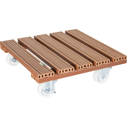 15.4" Terra Cotta Square WPC Plant Caddy