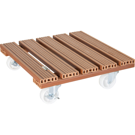 15.4" Terra Cotta Square WPC Plant Caddy