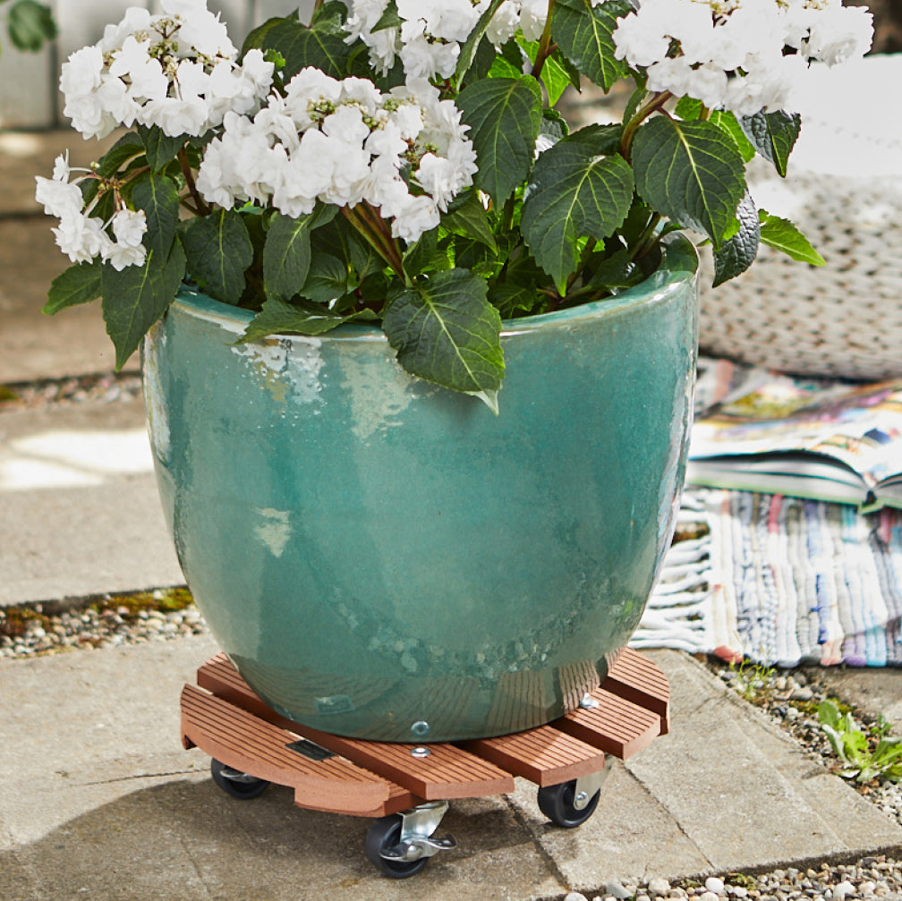 11.4" Terra Cotta Round WPC Plant Caddy