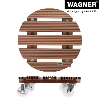 15.1" Terra Cotta Round WPC Plant Caddy