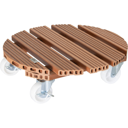 15.1" Terra Cotta Round WPC Plant Caddy