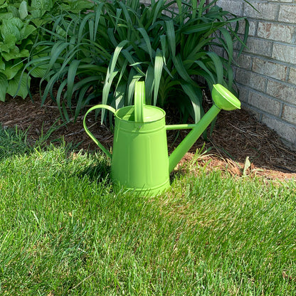 1.2 gal Green Metal Watering Can